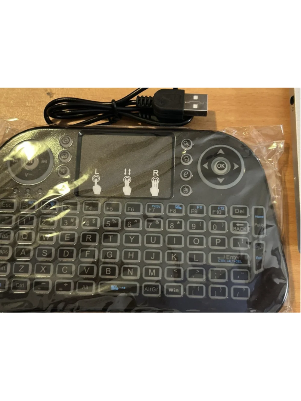 RGB Mini Keyboard Touchpad, Mouse, Smart TV, Keyboard and Games
